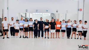 Foto di gruppo del Warriors Day 2026 della Wing Chun Evolution Academy a Massa Carrara